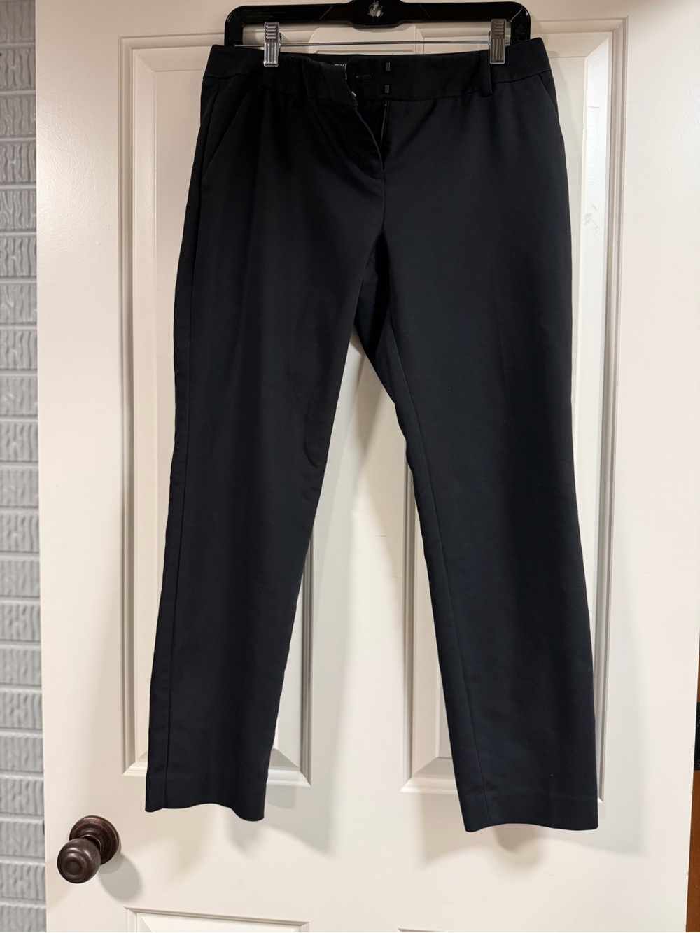 Express Columnist Black Dress Pants Women’s 6R Stretch Ankle Cropped